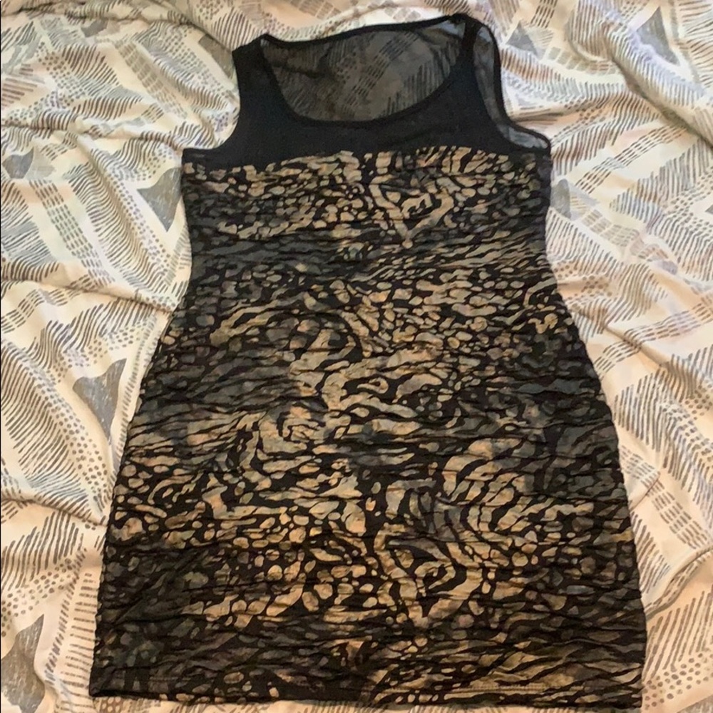 Snake skin print dress